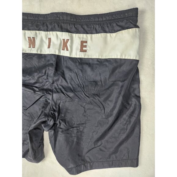 Vtg 90s Y2K Nike Mens Lined Swim Shorts Swoosh Men XXL Logo Pockets Drawstring - Picture 9 of 14